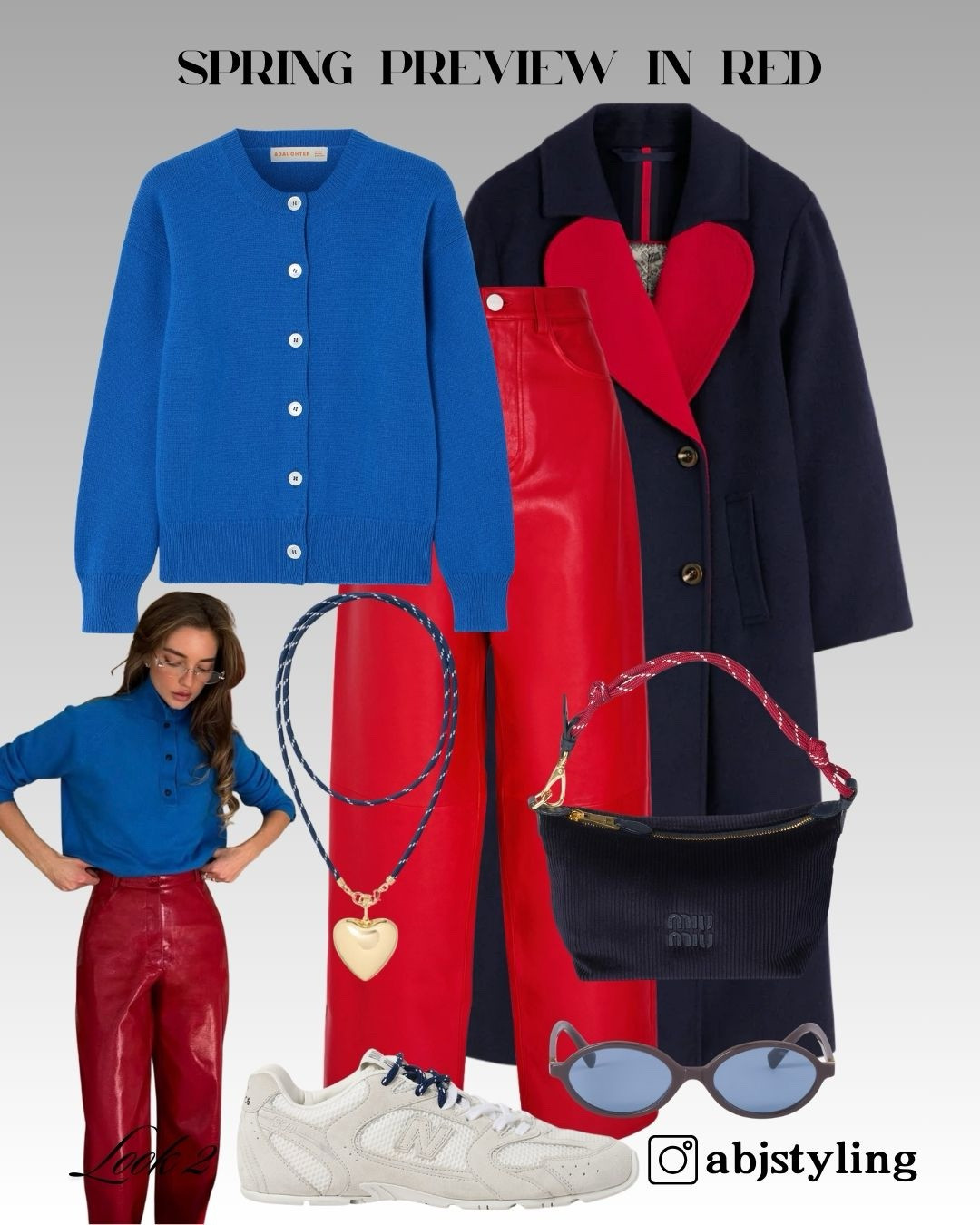 A playful mix of red leather with bright blue knits — unexpected and modern.
Styling tip: Use one bold contrast color and keep the rest of the outfit clean to avoid visual overload.

#LTKuk #LTKstyletip #LTKFashionMonth