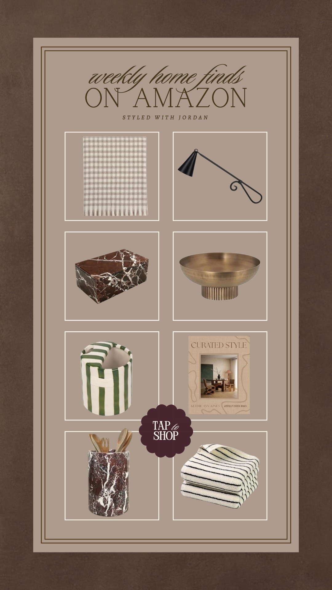 Amazon weekly favorites! Just ordered the cute mug🤎 

#amazonhomefinds #amazondecor #amazonfinds

#LTKHome