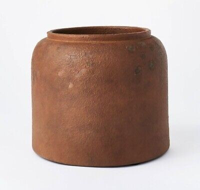 Threshold designed with Studio McGee 8" x 9.5" Rustic Vase Brown | eBay US