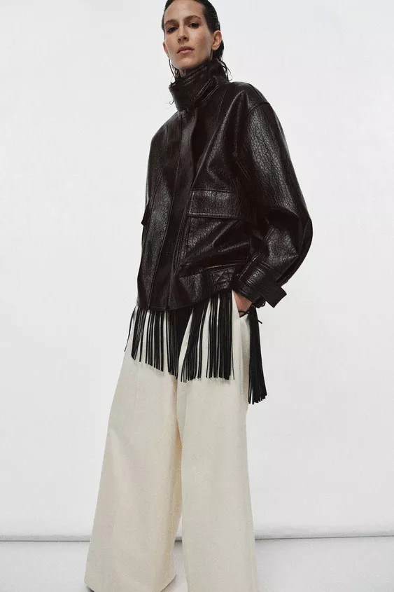 FAUX LEATHER JACKET ZW COLLECTION | Zara US