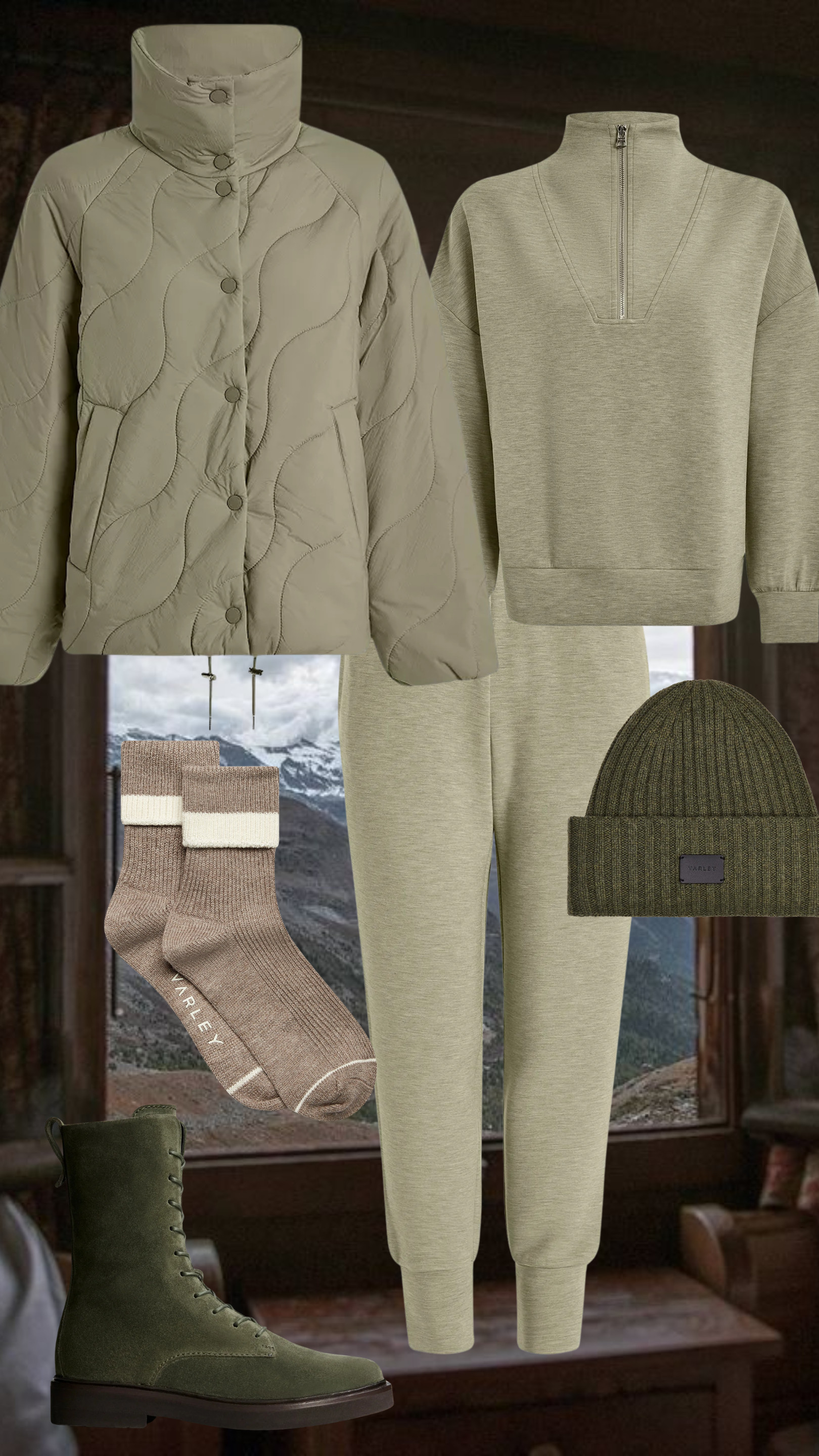 Soft green winter #activewear #varley  

 #LTKmomlife #LTKSeasonal