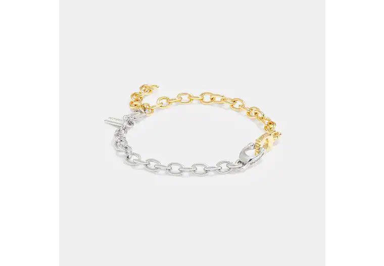 Interlocking Signature Chain Bracelet | Coach (US)