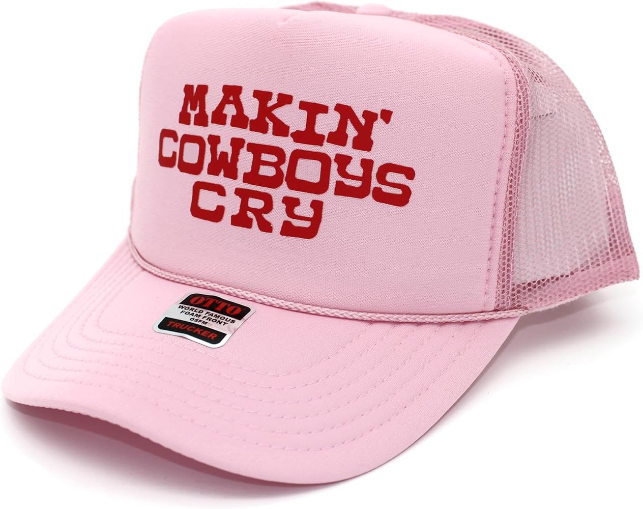 Makin' Cowboys Cry Original Trucker Hat - Trendy Vintage Western Graphic Y2K Snapback Cap for Men... | Amazon (US)