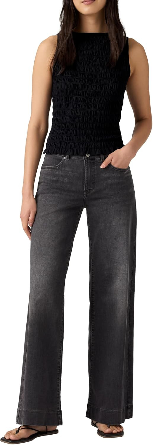 Levi's Women's 318 Tailored Wide Leg Jeans | Amazon (UK)