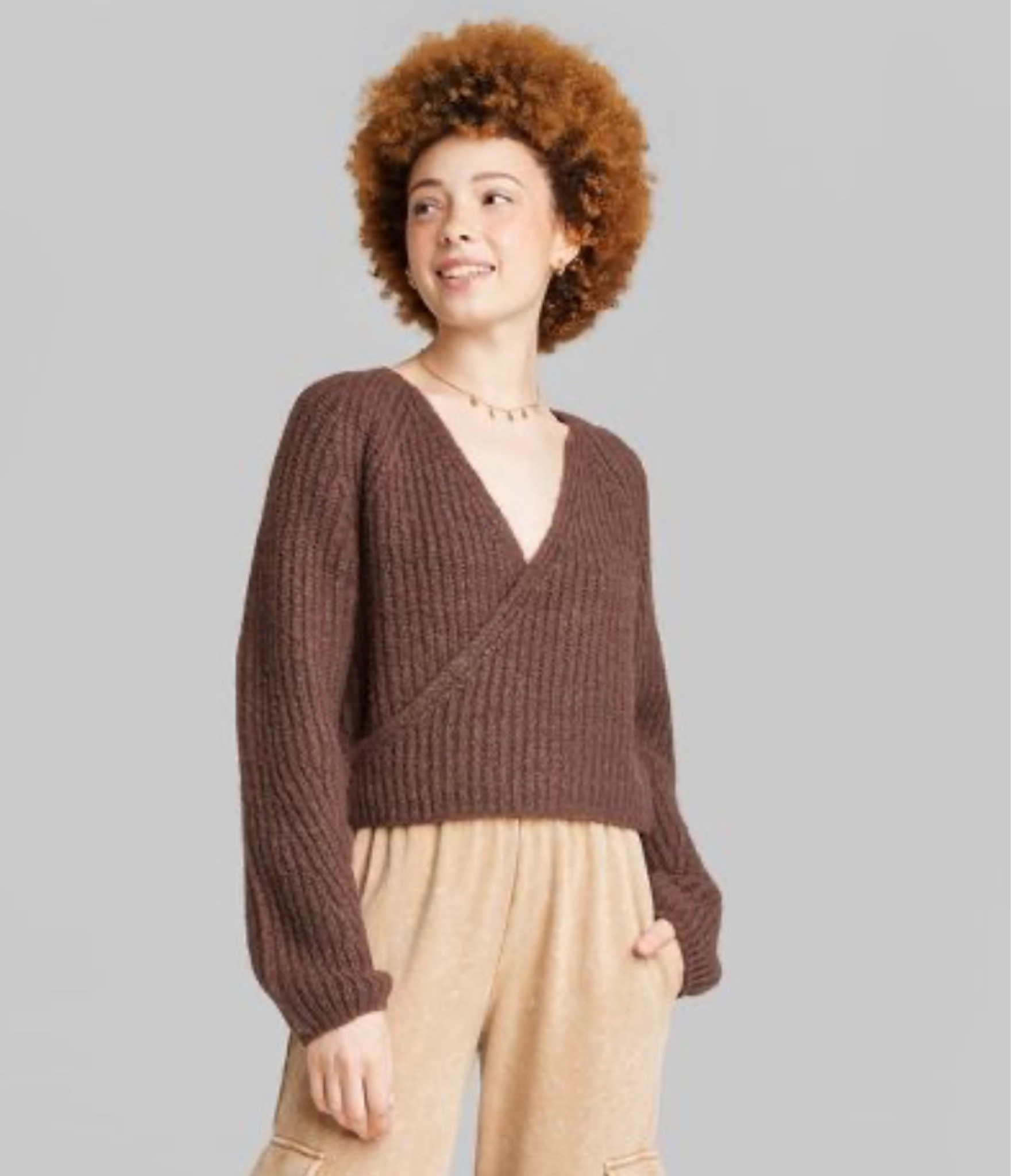 Women s Chunky Knit Wrap Sweater curated on LTK