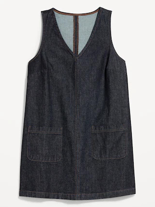 Sleeveless Pinafore Mini Dress | Old Navy (US)
