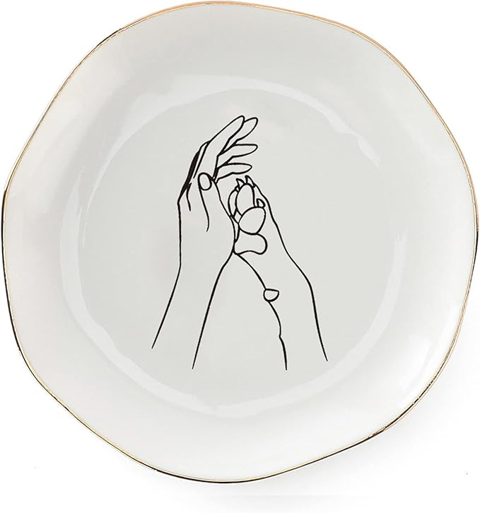 Ring Dish Dog Paw, Pets Dogs Jewelry Dish Tray, Dog Mom Gifts For Women, Cute Dog Gifts(High Five... | Amazon (US)