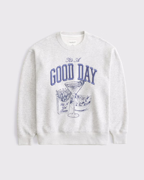 Women's Good Day Graphic Vintage Sunday Crew | Women's Tops | Abercrombie.com | Abercrombie & Fitch (US)