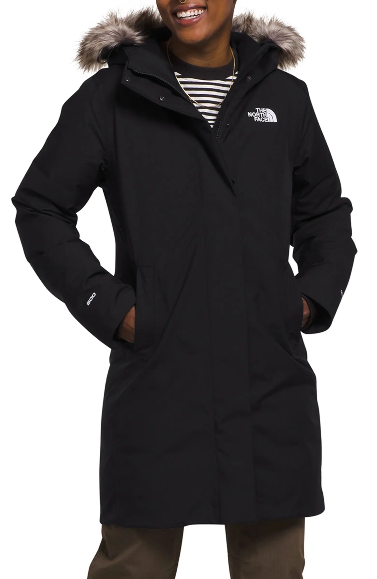 Arctic Waterproof 600-Fill-Power Down Parka with Faux Fur Trim | Nordstrom