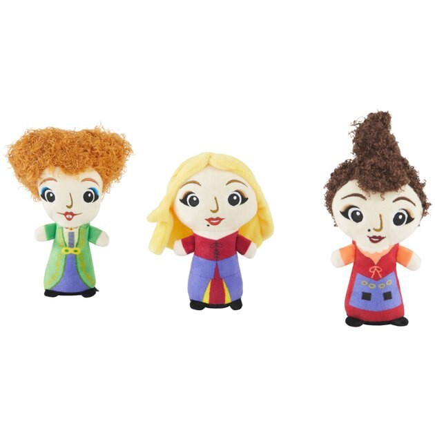 DISNEY Halloween Hocus Pocus Sanderson Sisters Plush Squeaky Dog Toy, 3 count, Small - Chewy.com | Chewy.com