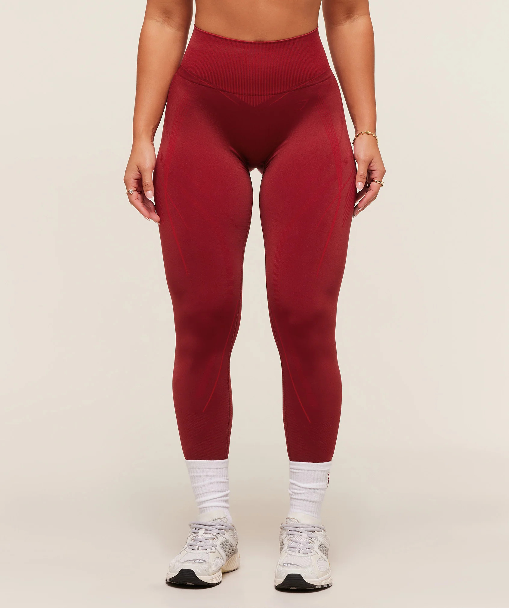 Gymshark Gymshark x Analis Seamless Leggings - Reps Red/Carmine Red - Reps Red/Carmine Red | Gymshark US