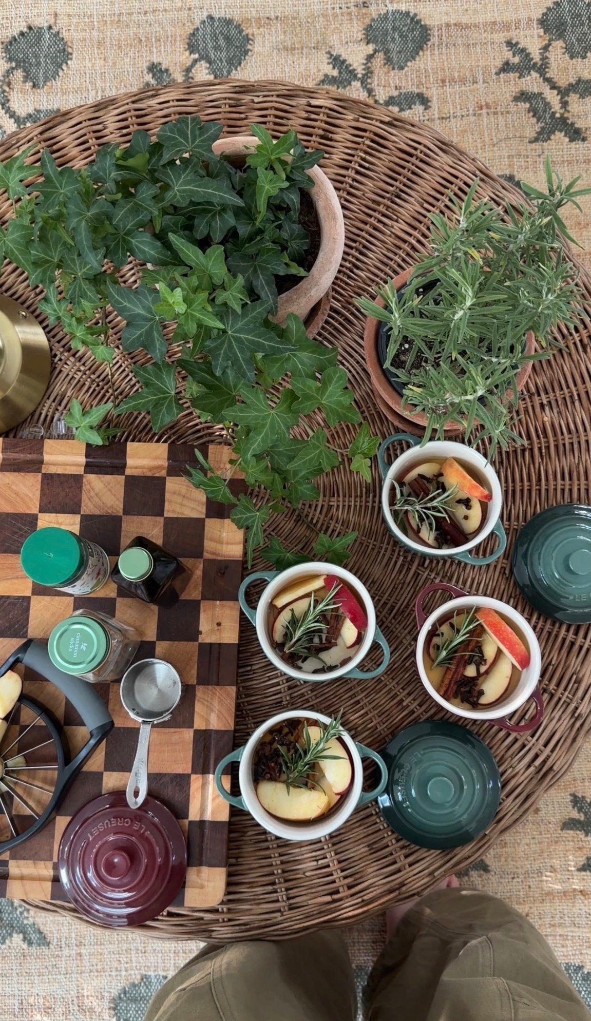 These little Le Creuset pots make Fall simmer pots even prettier.  Add apple slices, cinnamon sticks, cloves, and fresh rosemary for a cozy scent that’s lovely when guests come over.  Shop the mini pots and everything I used to make them.  I also linked a similar set of mini pots from Target!

#LTKHome #LTKSeasonal