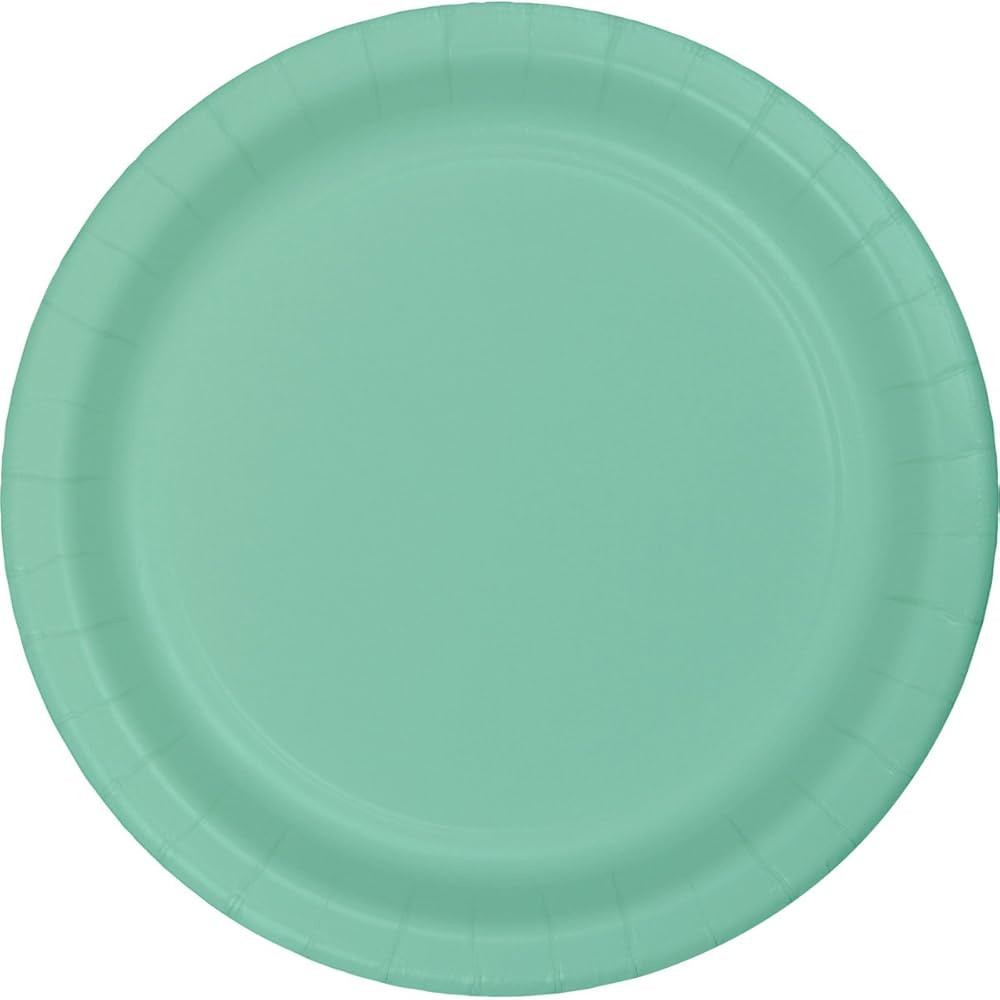 "Creative Converting 318894 24 Count Paper Lunch Plate, 7"", Fresh Mint", green | Amazon (US)