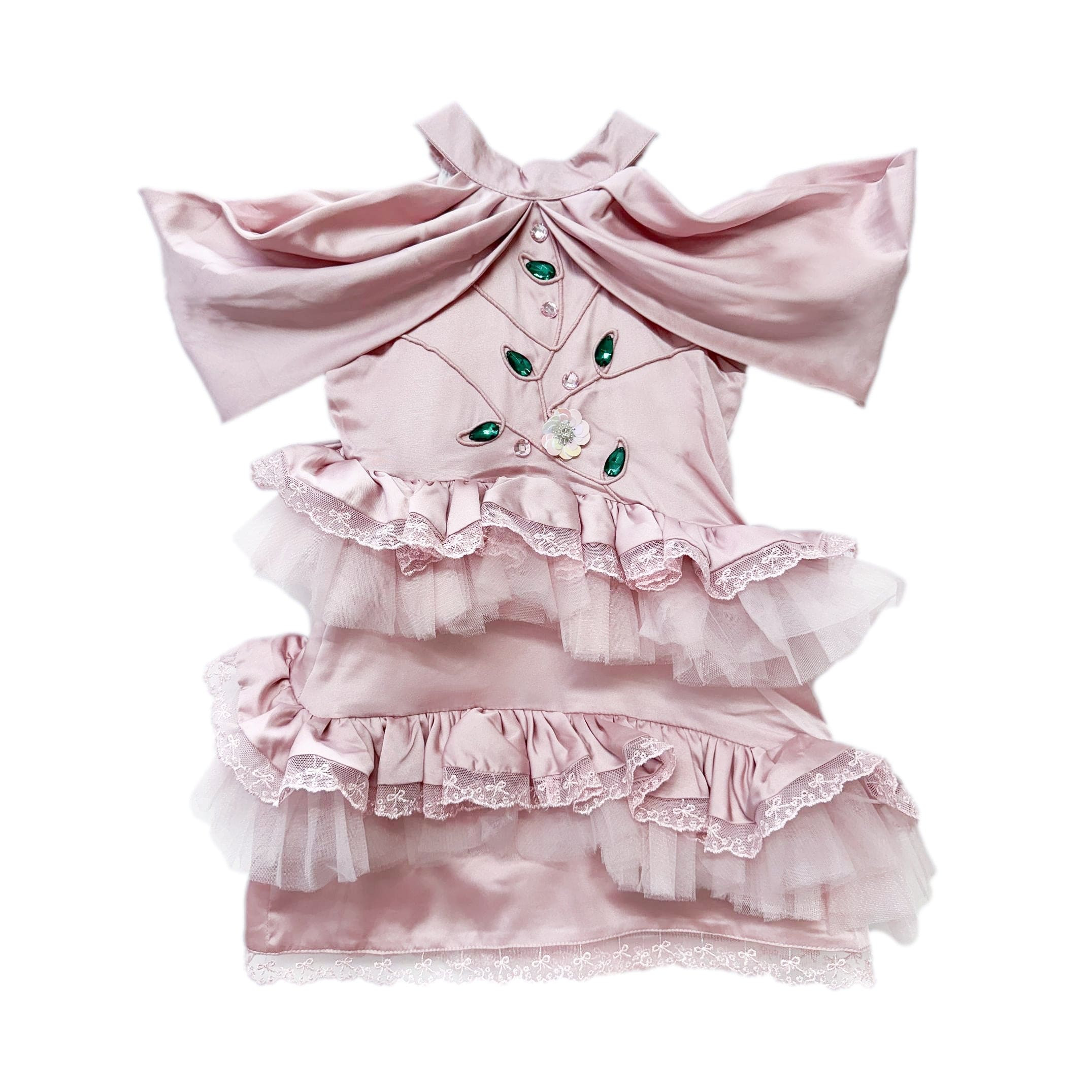 Pink Satin Ballerina Dress | petite maison kids