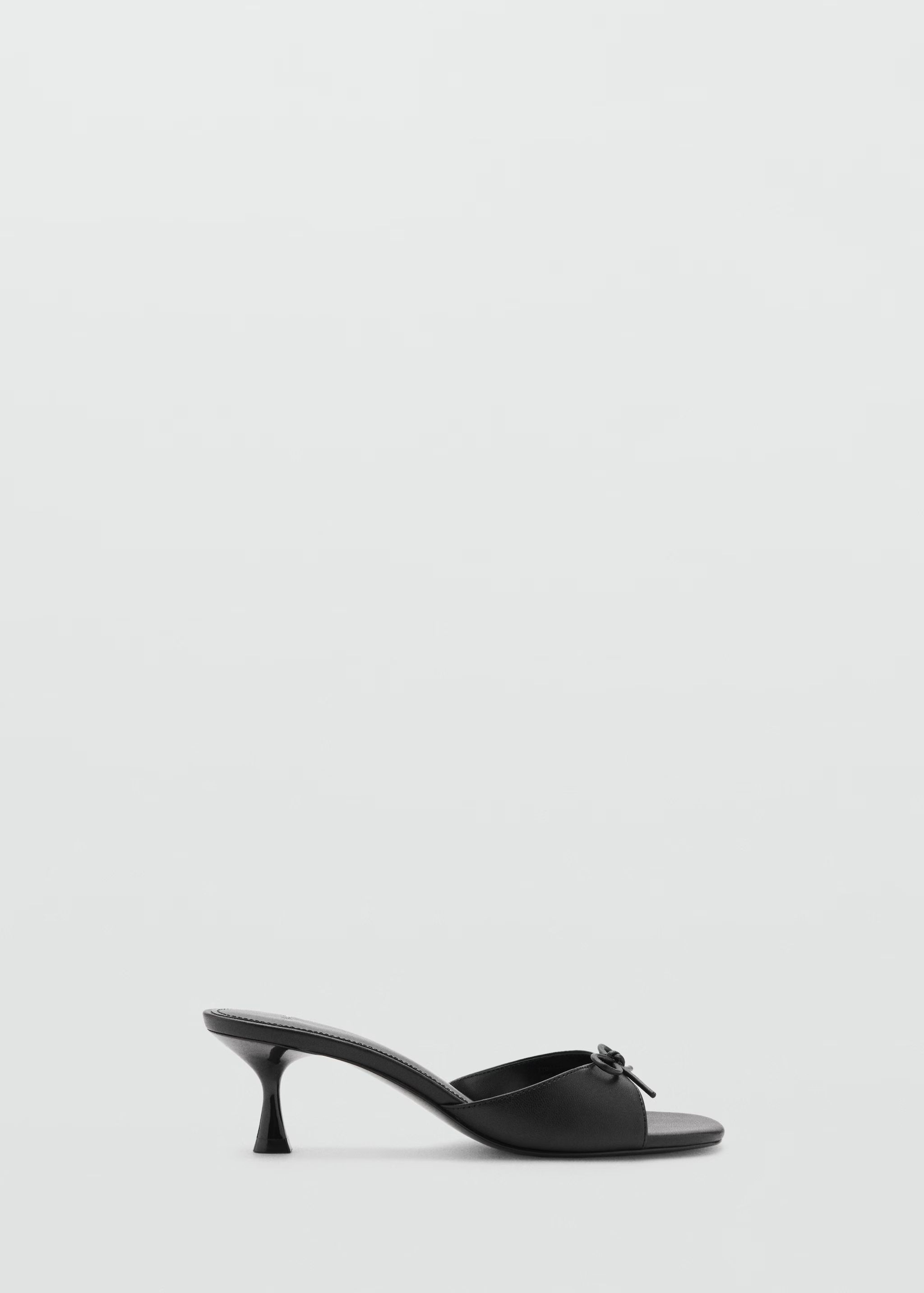 Slingback heeled sandal with bow | MANGO (UK)