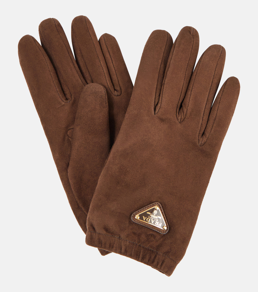 Logo suede gloves | Mytheresa (UK)