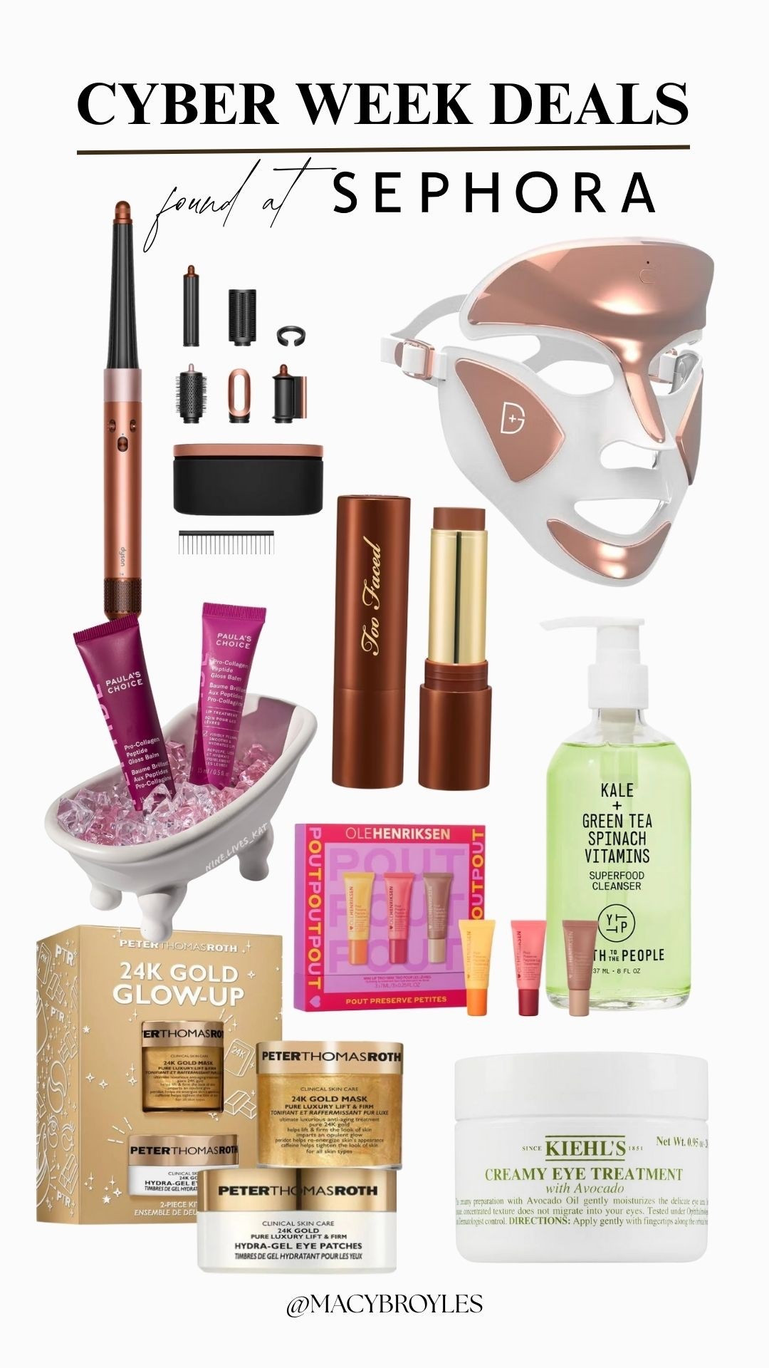 CYBER WEEK DEALS AT SEPHORA
last few days, last few hours!!!
 
get ahold of my favorites at a discounted rate while you can :))

insane sales: dyson, paula’s choice, two faced, youth to the people, dr dennis gross, ole henrickson, peter thomas roth & kiehls 

hair tools, red light mask, peptide lip, bronzer, face wash, eye patches, lip treatment

#cyberweek