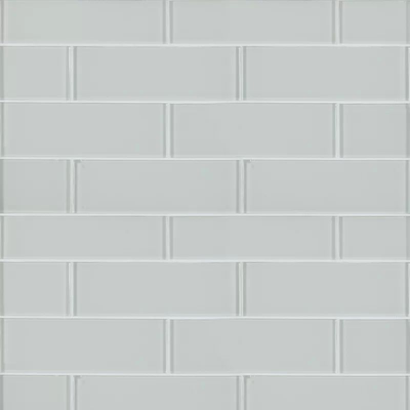 Snowcap 3" x 9" Glass Subway Tile in White | Wayfair North America