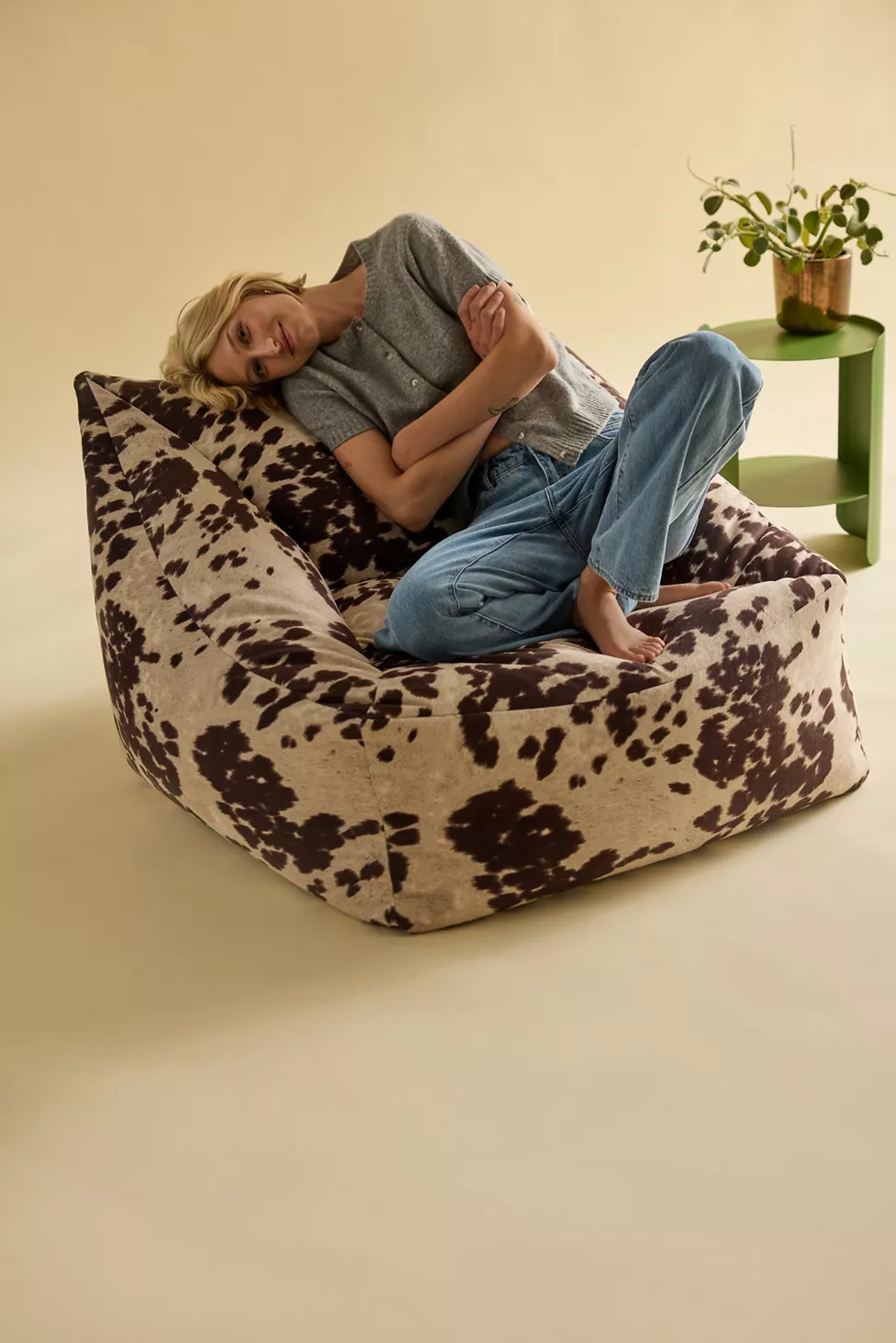 Cooper Patterned Bean Bag Chair | Urban Outfitters (US and RoW)