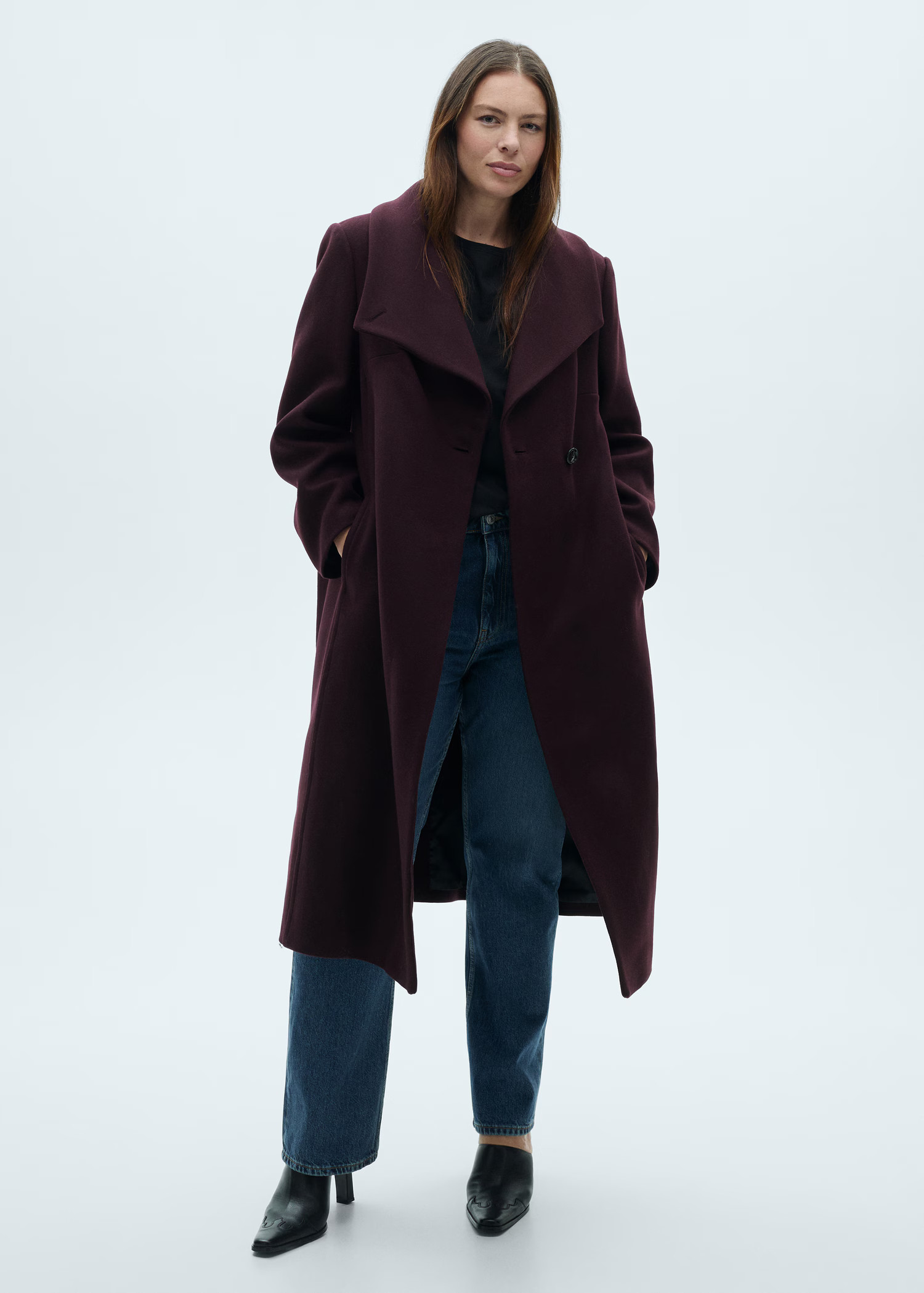 Belted Manteco wool coat - Women | MANGO USA | Mango (US/MX/AU)