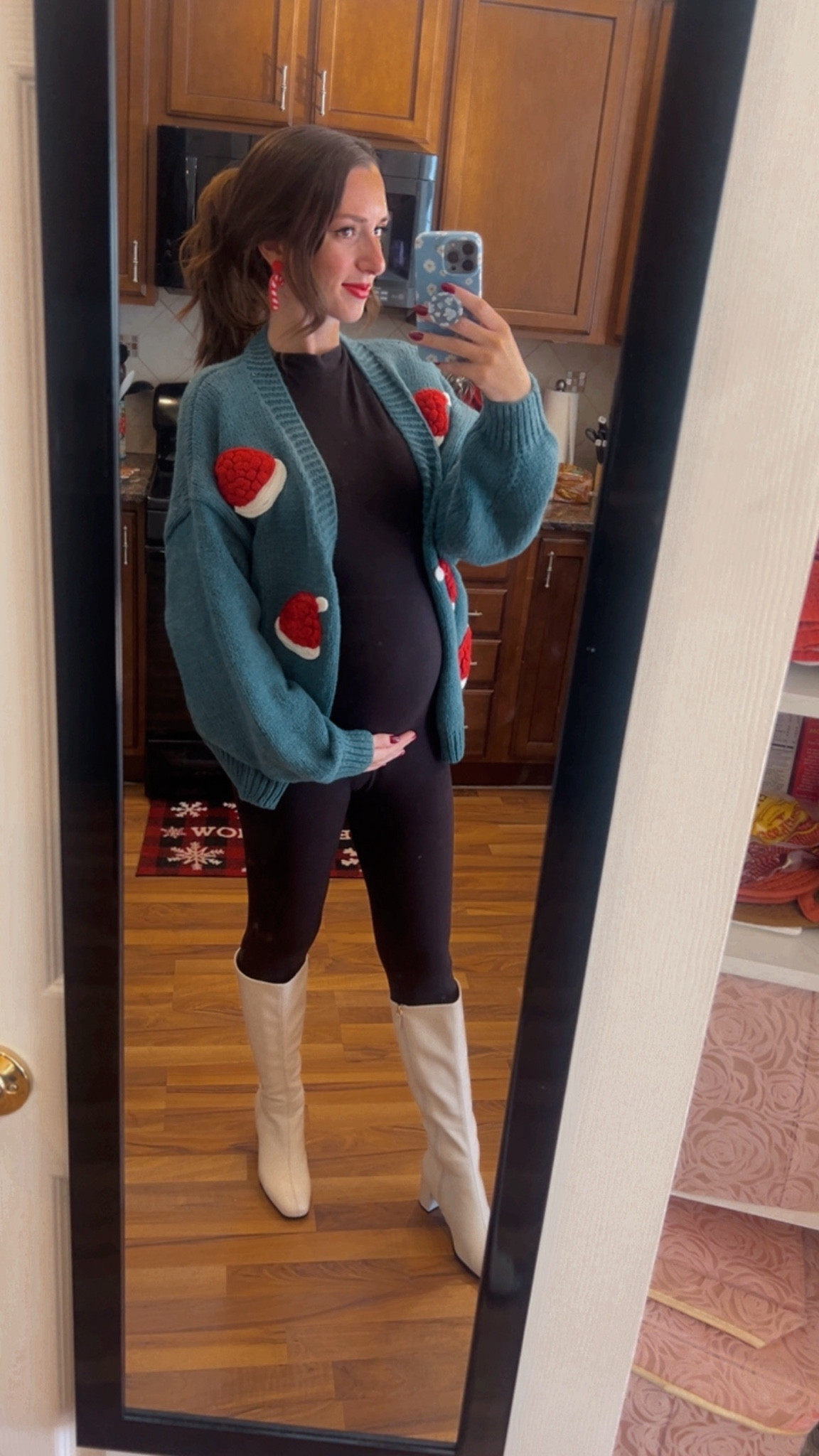 OBSESSED with how many different ways you can style your Bumpsuit for the holiday season 🎅🏻  This bumpsuit is final sale for $20, it’s originally $150!! use my coupon code to get 20% off the bumpsuit- JOANNA20 ♥️ also- how cute is this Christmas Cardigan from Pink Lily? 

#LTKHoliday #LTKCyberWeek #LTKBump