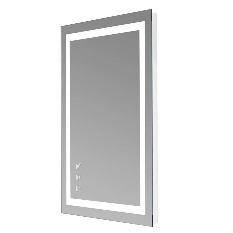 Ktaxon 40"x24" Led Dimmable Bathroom Mirror LED Lighted Wall Mounted Mirror for Bathroom Vanity M... | Walmart (US)