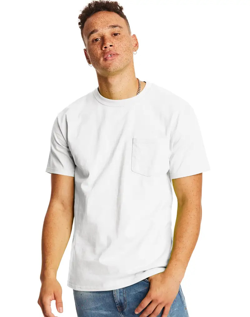 Hanes Men's Authentic Pocket Short-Sleeve T-Shirt | Hanes.com