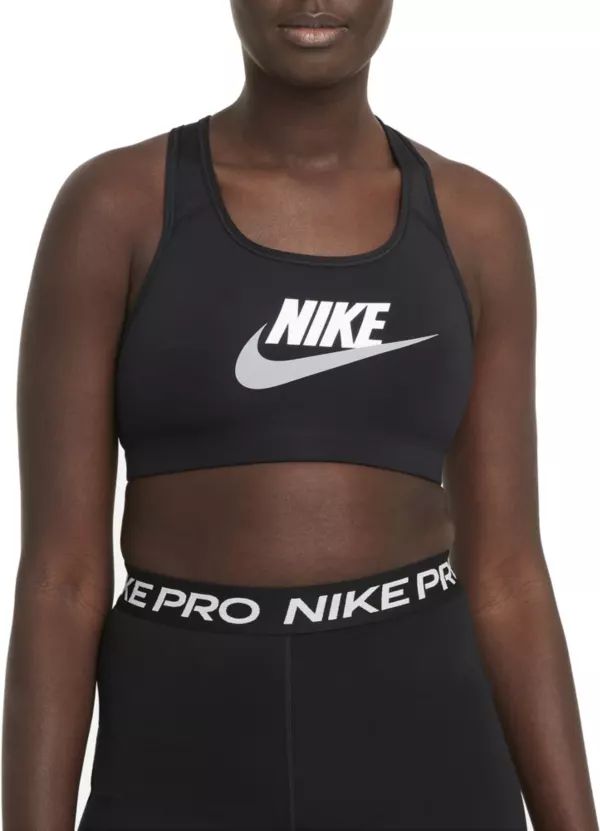 Nike Women's Dri-FIT Swoosh Medium-Support Graphic Sports Bra | Dick's Sporting Goods | Dick's Sporting Goods