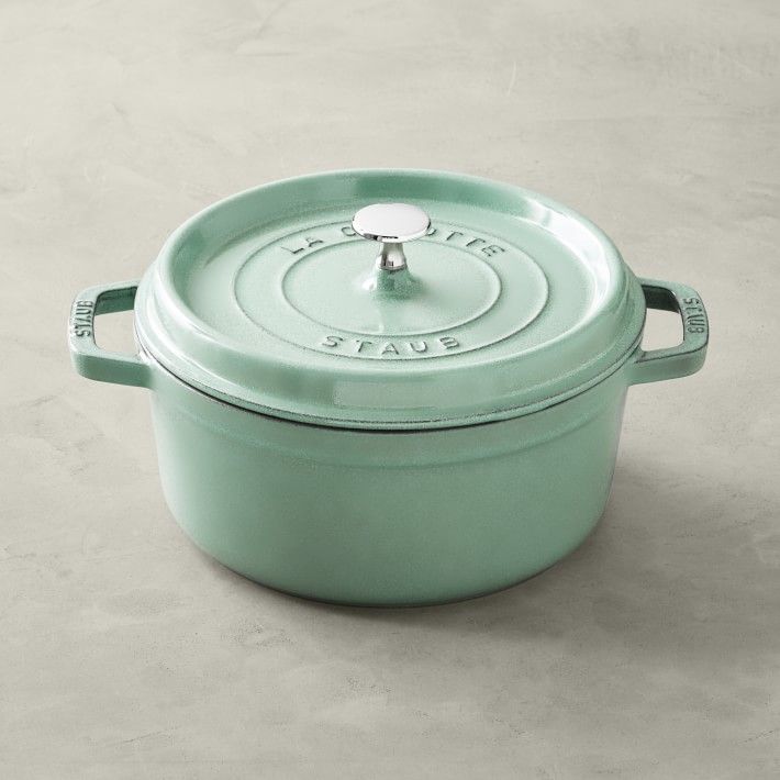 Staub Enameled Cast Iron Round Dutch Oven, 7-Qt., Cranberry | Williams-Sonoma