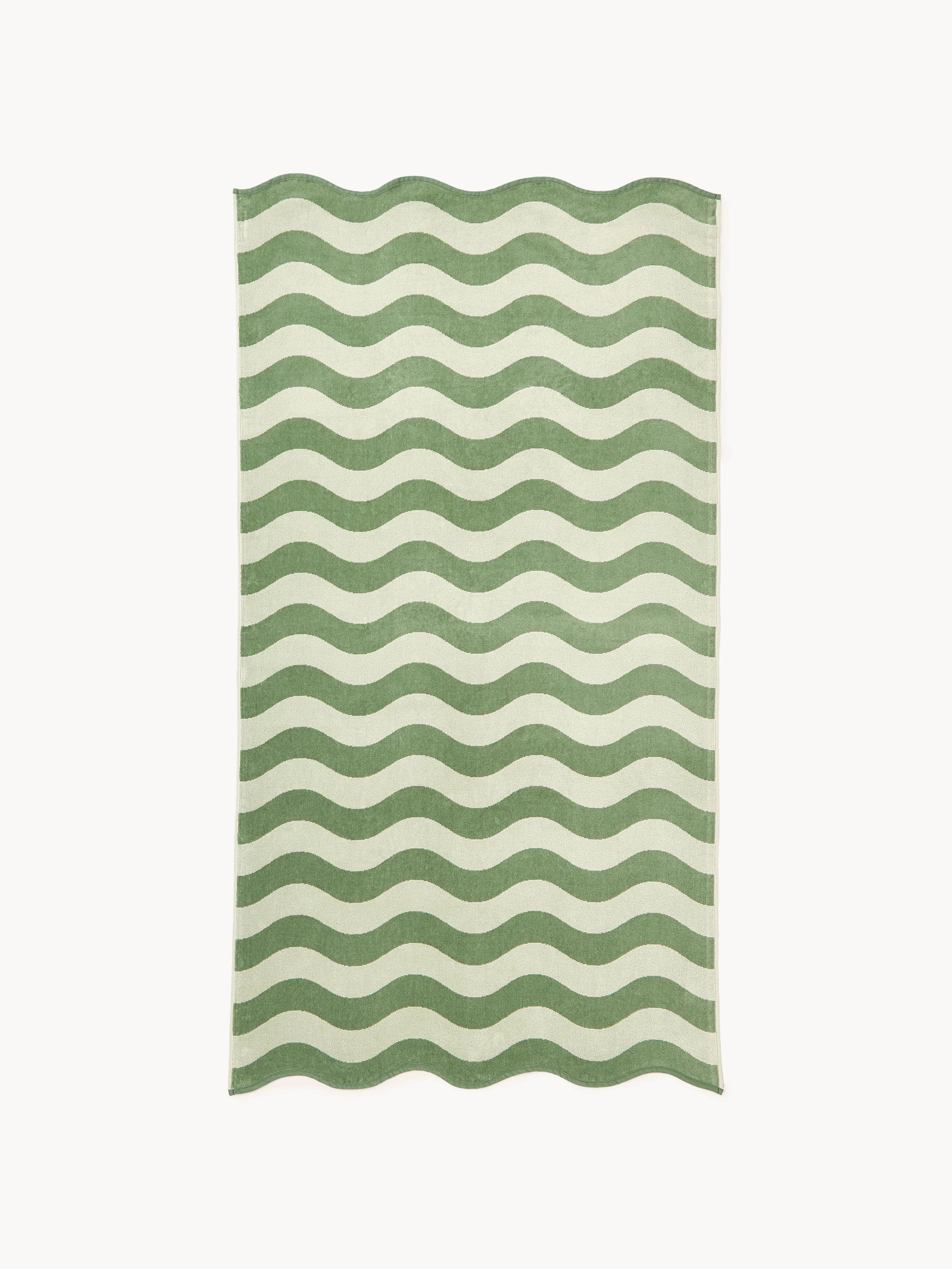 Samt-Strandtuch Lata mit Streifen | Westwing EU