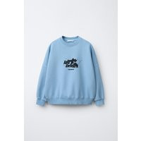 Zara - Sweatshirt Mit Text-Print - Blau - 6-7 Jahre (122 Cm) - Unisex | Zara DE