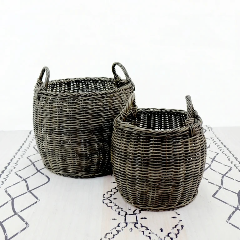 DTY Signature Set of 2, Multi-Purpose Baskets with Handles for Home Organization, Laundry, Storag... | Walmart (US)
