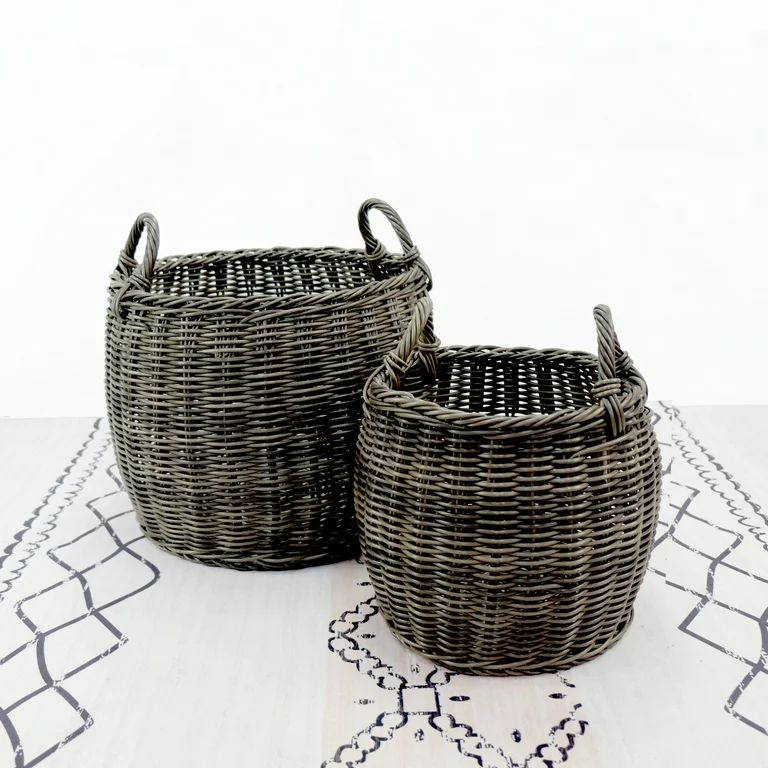 DTY Signature Set of 2, Multi-Purpose Baskets with Handles for Home Organization, Laundry, Storag... | Walmart (US)