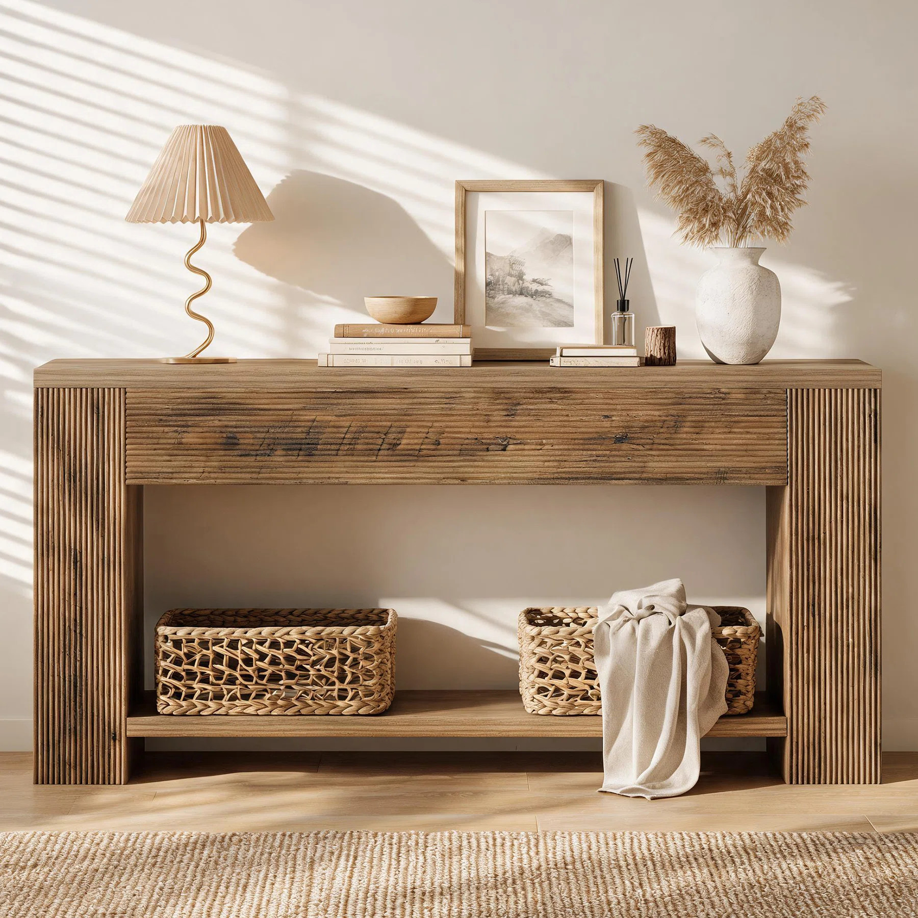 70.9-Inch Console Tables, Farmhouse Entryway Table | Wayfair North America