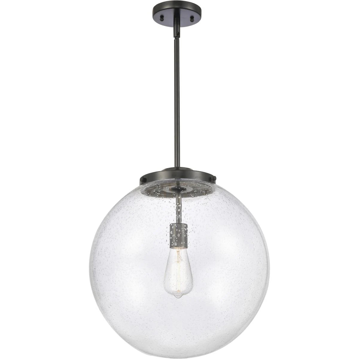 Innovations Lighting 221-1S-BK-G204-16 Franklin Restoration Beacon Pendant Matte Black one_size | 2165904 | Lowe's