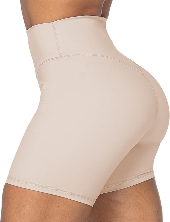 Sunzel Women's Biker Shorts in High Waist Tummy Control with No Front Seam | Amazon (US)