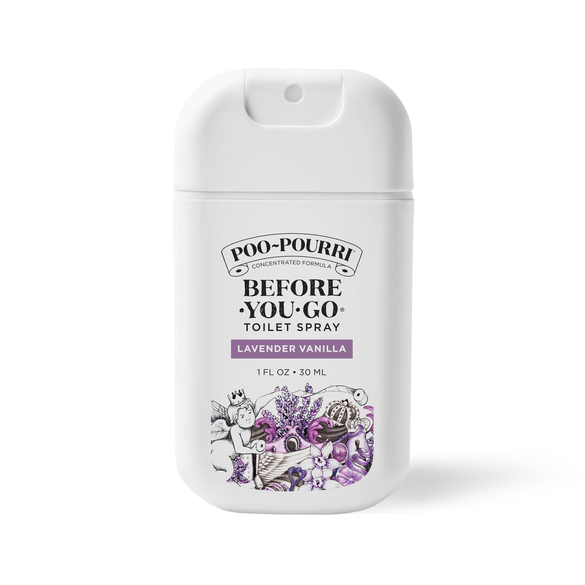 Poo-Pourri Before-You-Go Toilet Spray, Lavender Vanilla, 1 Fl Oz Pocket Travel Size - Lavender, V... | Amazon (US)