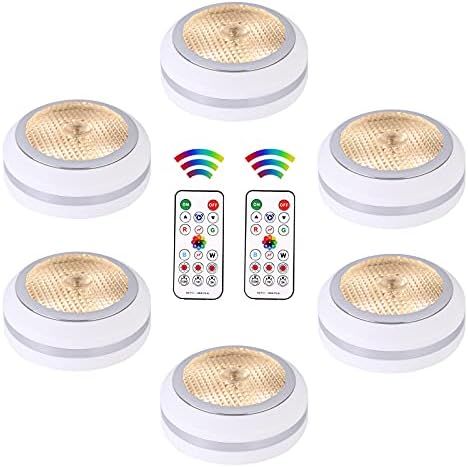 Puck Lights with Remote,Battery Operated Lights,Closet Lights Battery Operated,Led Under Cabinet ... | Amazon (US)
