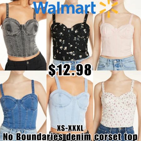 Brand new from Walmart! These denim corsets are only $12.98 and it’s available in sizes XS-XXXL!! 

#LTKSeasonal #LTKfindsunder50 #LTKU