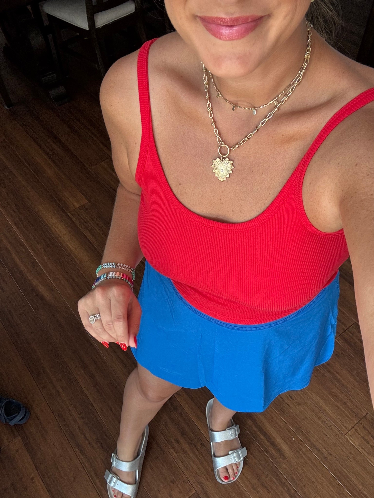 I can confirm that this outfit was very comfortable at the amusement park for the 4th 🥰💙

Large in skort 
Medium tank 

#LTKFindsUnder50 #LTKStyleTip #LTKActive