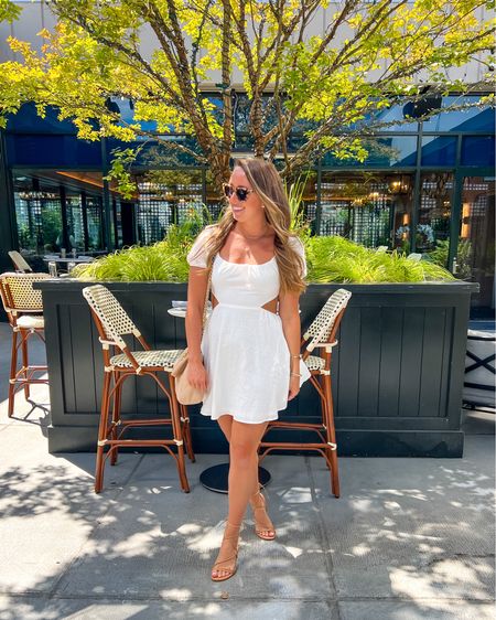 I know it’s Fall but I can’t stop thinking about this white dress 🫶🏻✨🤍 all my bride-to-be gals NEED this amazon find!! It would be so cute with a jacket (leather, suede, denim!) and boots 😍 y’all the backkkk! Can’t deal!! 
Wearing a M for length (I’m 5’6”)
•
•
•
#southernanchors #njblogger #bridetobe #whitedress #bride #wedding #amazon #fountitonamazon #jennrog

#LTKstyletip #LTKunder50 #LTKwedding