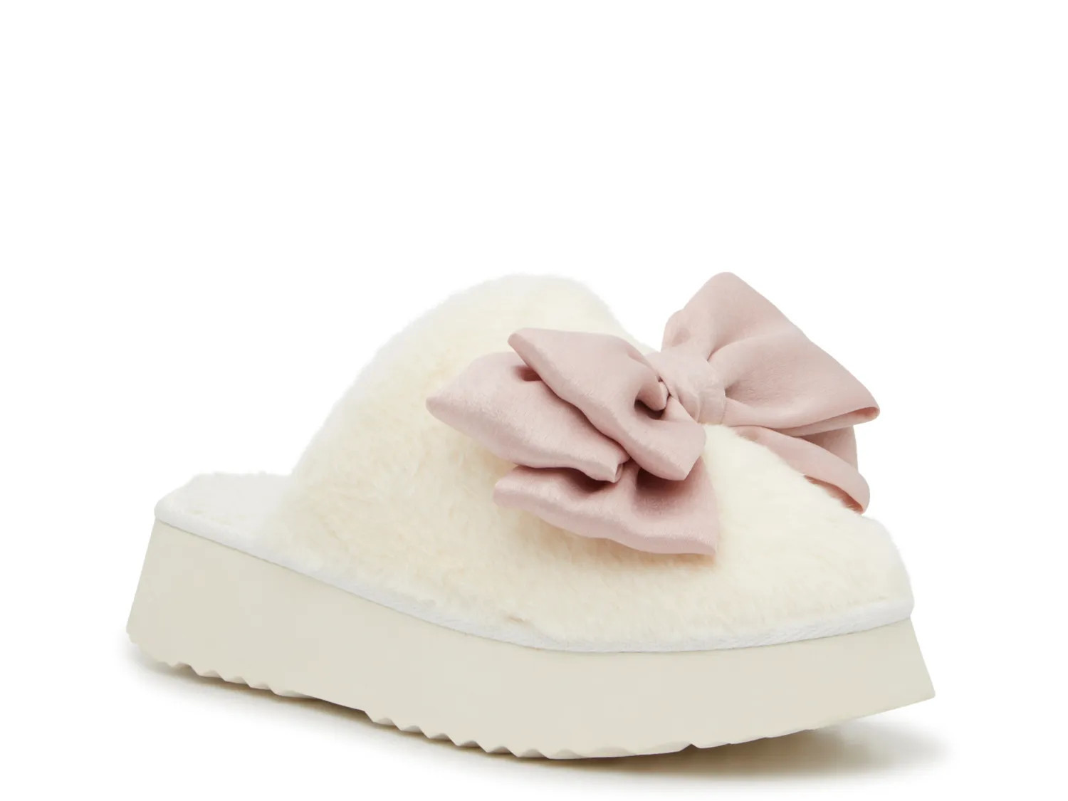 Mia Bow Slipper | Women's | White | Size 9 | Slippers | Scuff | DSW
