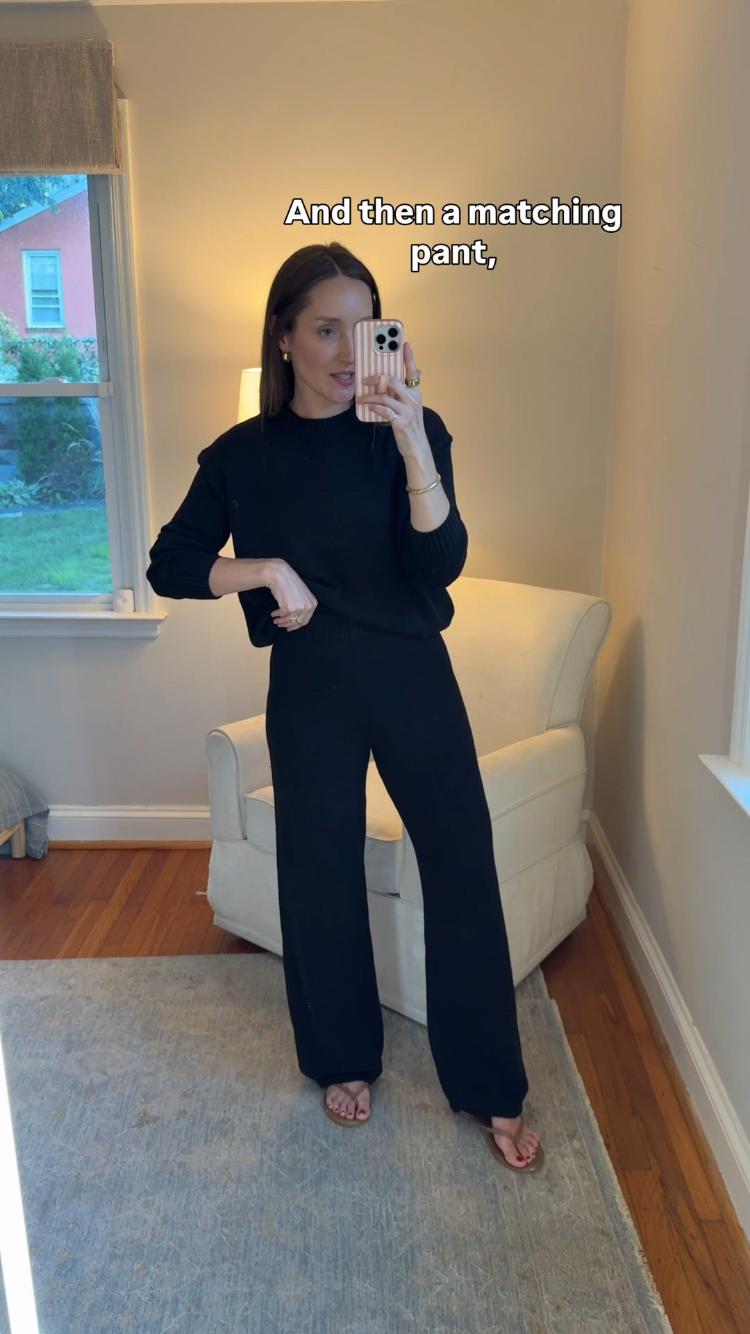 $42 for this entire set from @Target! Wearing XS top and bottom. My inseam is typically 29.5 inches and I’m 5’3”.  ￼