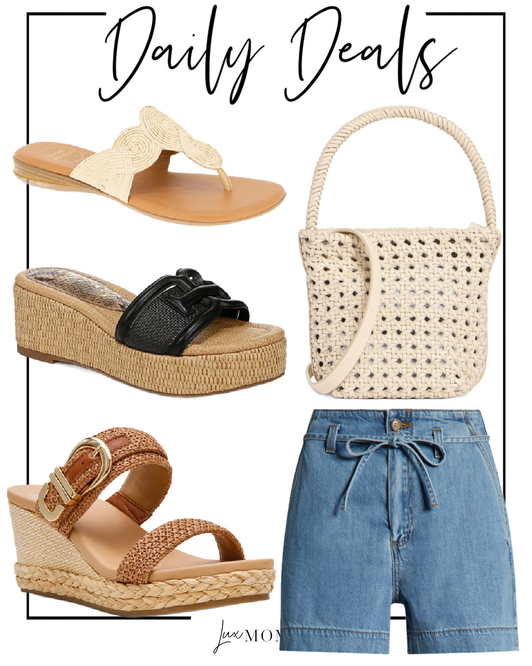 Daily Deals, Deals of the day!!
DV by Dolce Vita, Wedge Sandal, Sam Edelman, Platform Wedge Slide Sandal, Madewell, Handwoven Mini Bag, André Assous, Paige Denim Shorts 

 #LTKActive #LTKSaleAlert #LTKTravel