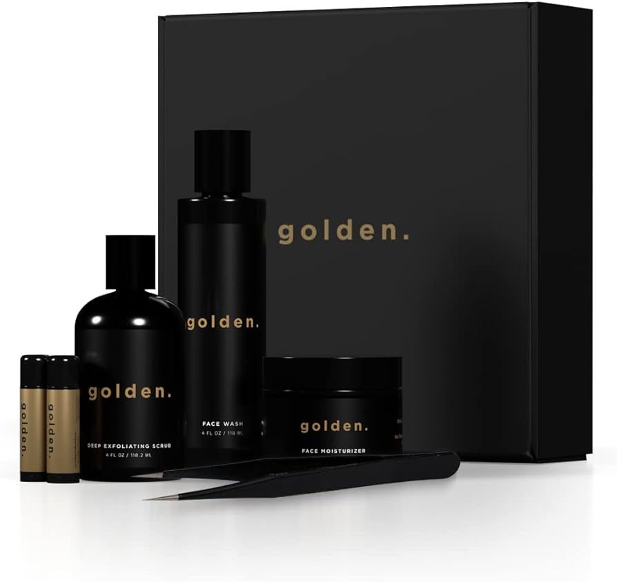 Golden Grooming Co. Essential Men's Skincare Routine Set - Father's Day Gifts for Dad - Complete ... | Amazon (US)