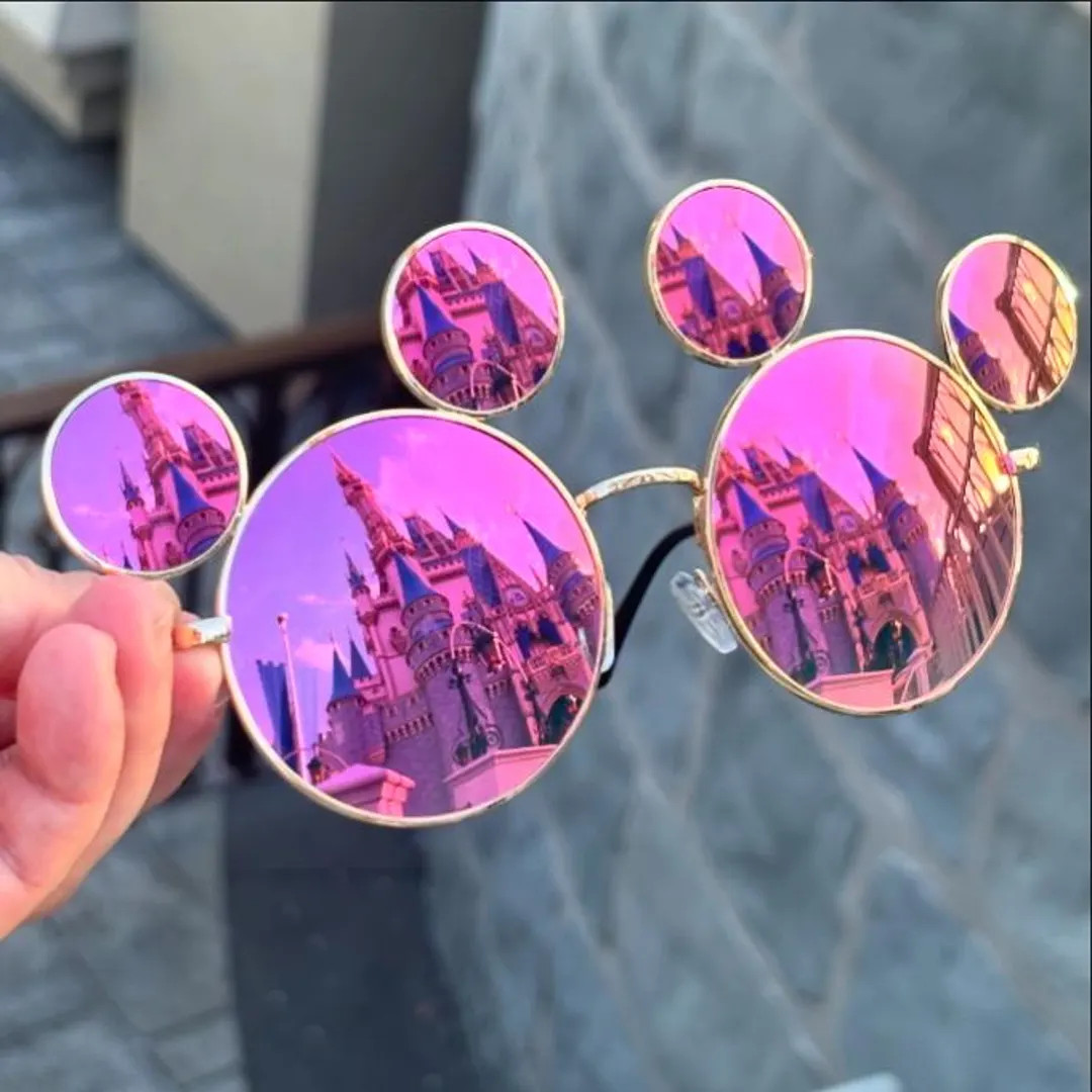 Mickey Sunglasses - Bright Pink Mirror - Etsy | Etsy (US)