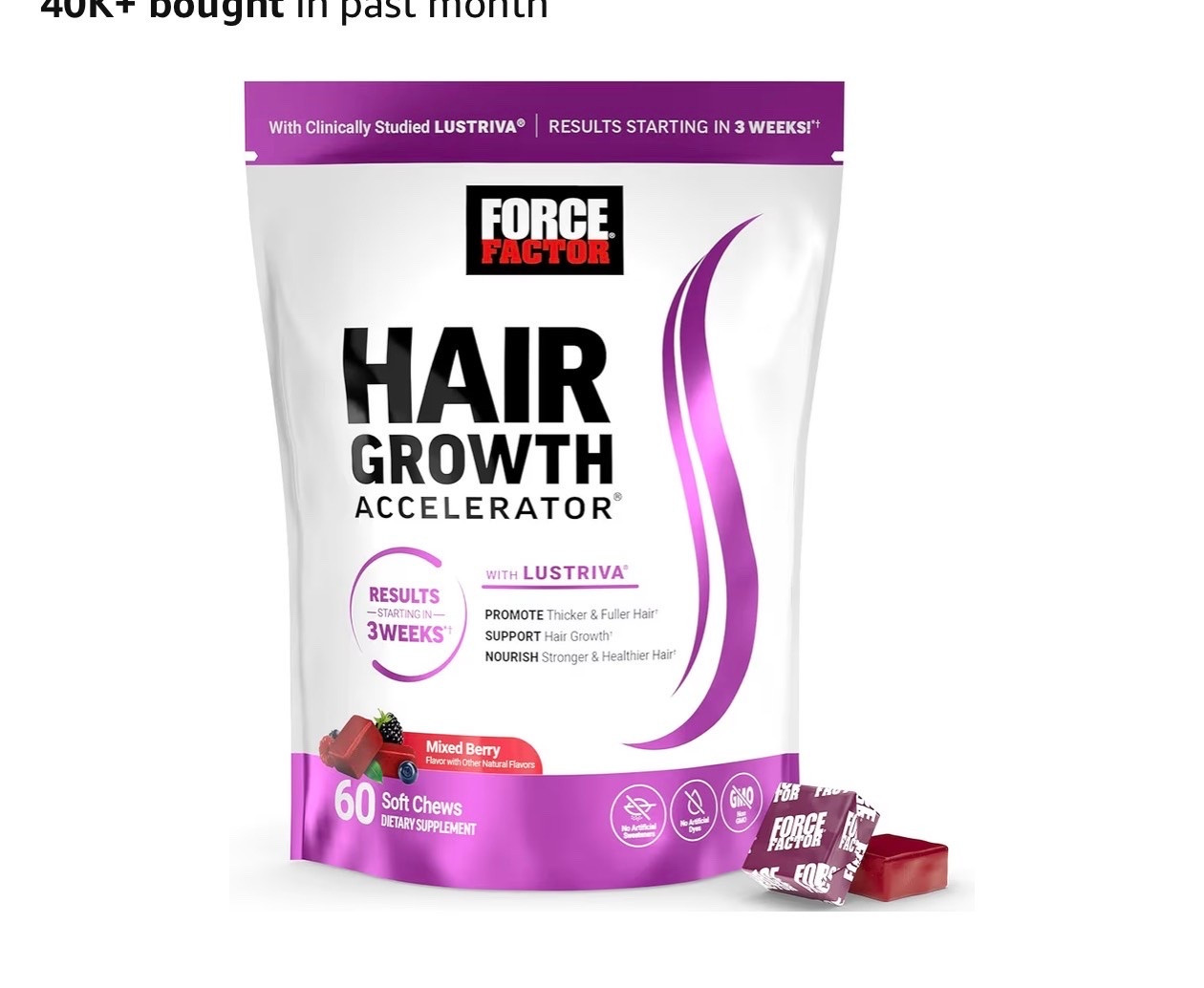 Hair growth.