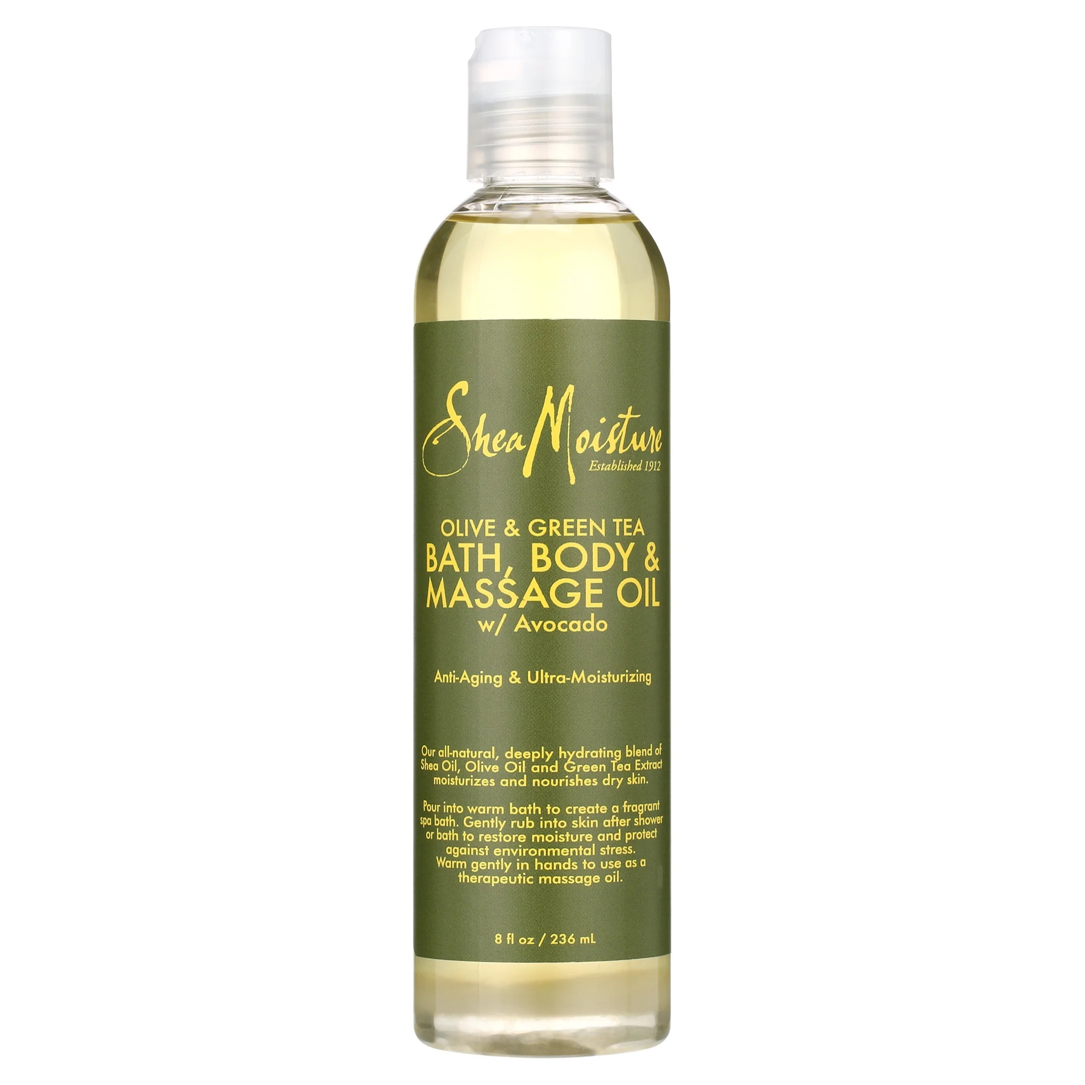 SheaMoisture Olive and Green Tea Massage Oil, 8 Oz. | Walmart (US)