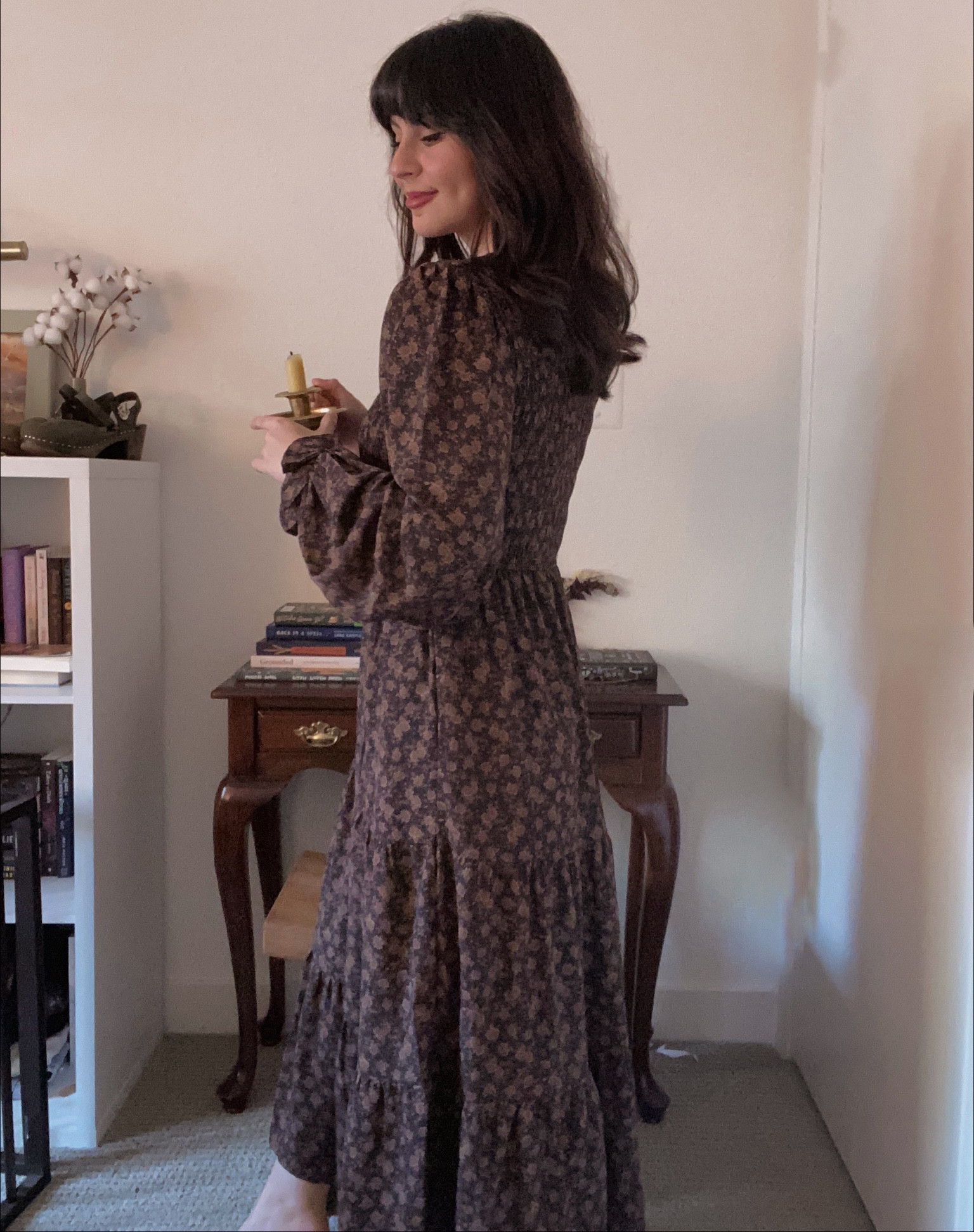 A dark academia dress from target 