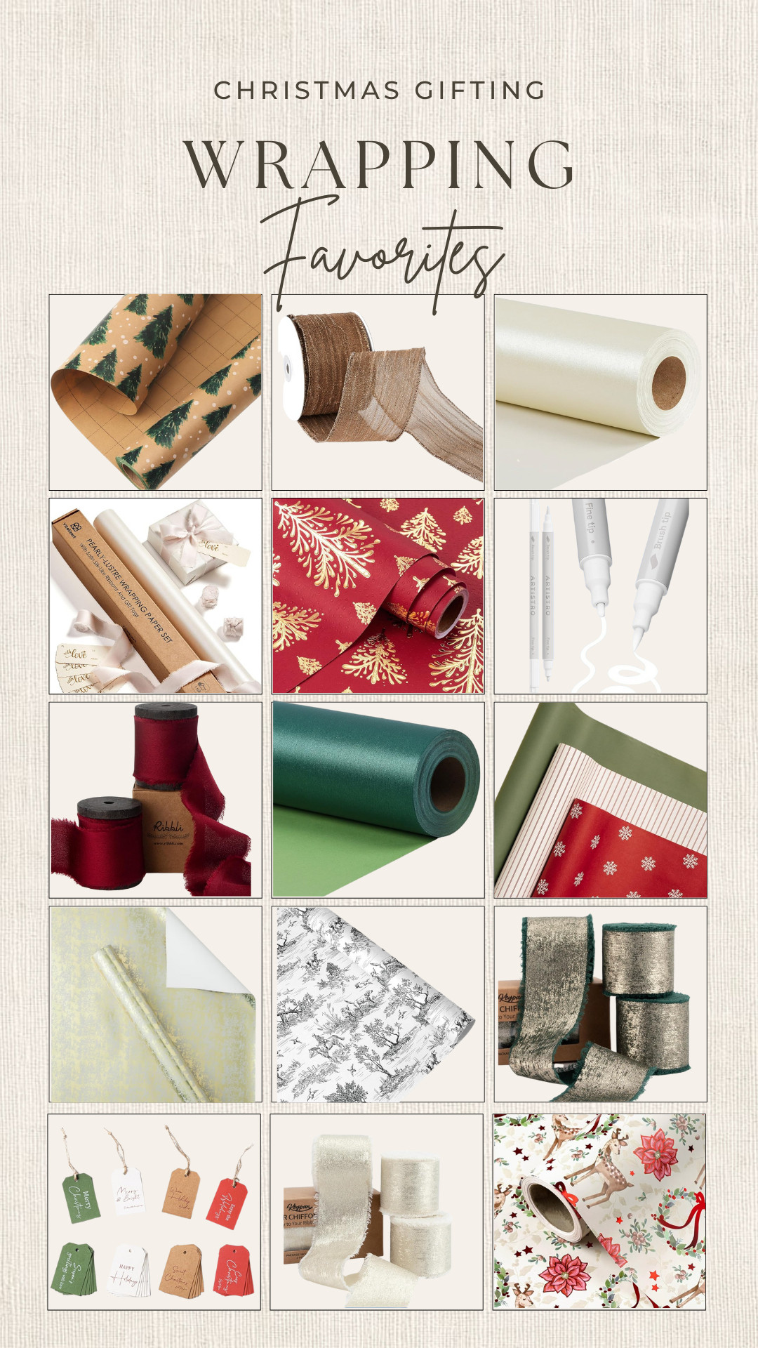 Wrapping paper favorites that will look beautiful under your tree! There's tons more linked below and in my other video posts. 🎁  • • Christmas gift wrapping ideas, wired ribbon, Ralph lauren Christmas, Christmas tree decorating, cozy home, plaid, burgundy, holiday decor, Christmas bows, translucent gold ribbon, wrapping paper, Amazon home finds 

 

#LTKGiftGuide #LTKHoliday #LTKSeasonal